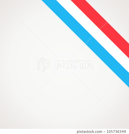Corner ribbon flag of Luxembourg Corner ribbon flag of Luxembourg 105736349