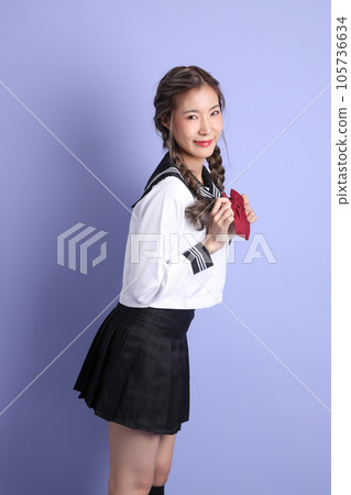 Asian Student Girl Asian Student Girl 105736634