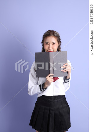 Asian Student Girl Asian Student Girl 105736636