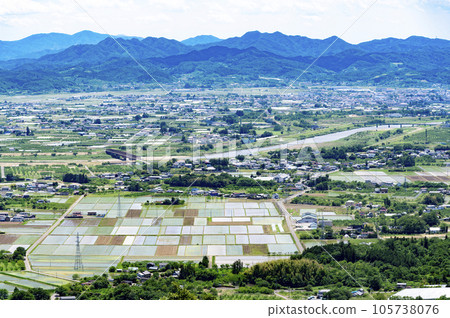 Countryside scenery in rural areas 105738076