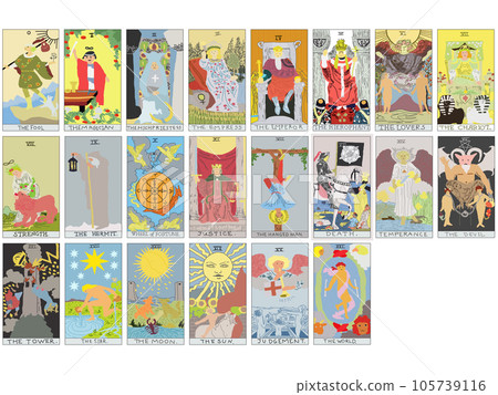 Tarot Card Weight Edition Major Arcana Set 105739116