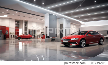 inside interior car showroom for sale 105739203