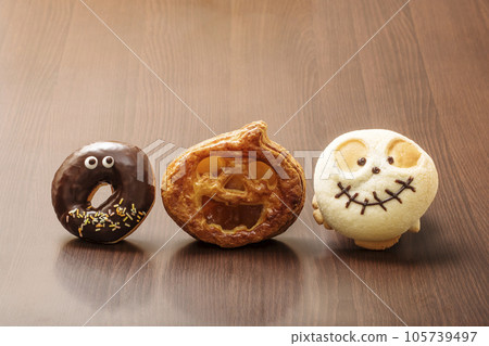 萬聖節形象、萬聖節派對、萬聖節糖果、南瓜燈、圖像素材 105739497