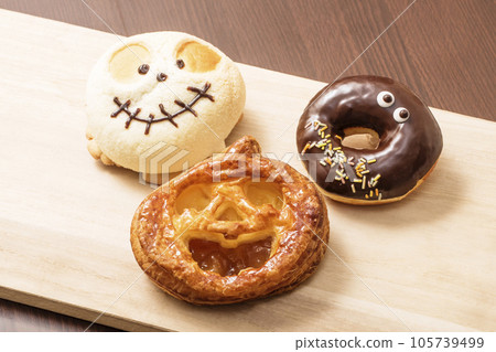 萬聖節形象、萬聖節派對、萬聖節糖果、南瓜燈、圖像素材 105739499