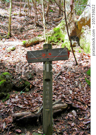 Pon Pon mountain destination information board Pon Pon mountain destination information board 105739822