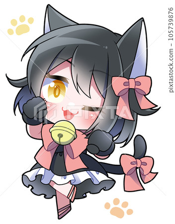 black cat girl black cat girl 105739876