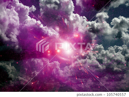 galaxy in a free space. 3D rendering galaxy in a free space. 3D rendering 105740557
