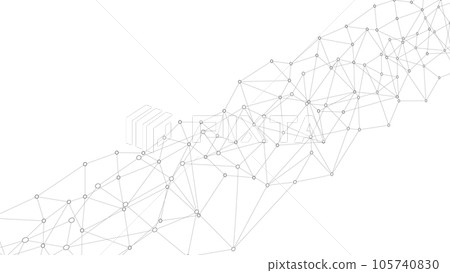 Abstract technology background. Plexus mesh backdrop. Vector 105740830