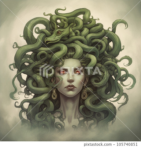 Medusa gorgon mythical creature of greek mythology