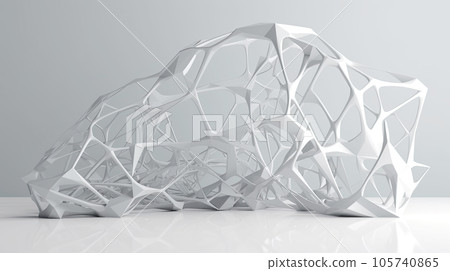 Abstract geometric background. Plexus mesh backdrop. 105740865