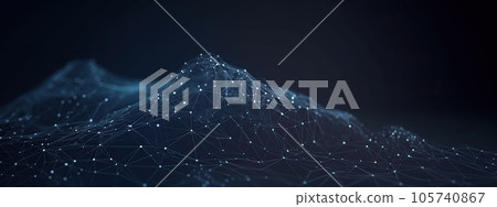 Abstract geometric background. Plexus mesh backdrop. 105740867