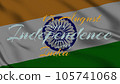 India Independence Day on indian flag background for happy independence day of india. (india independence day). 105741068