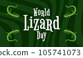 World Lizard Day with lizard animated background for lizard day. 105741073