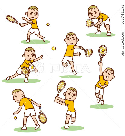 cute tennis illustration collection cute tennis illustration collection 105741152