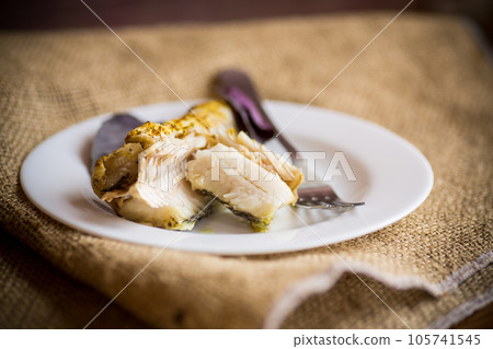 fish baked in the oven with spices, spices fish baked in the oven with spices, spices 105741545
