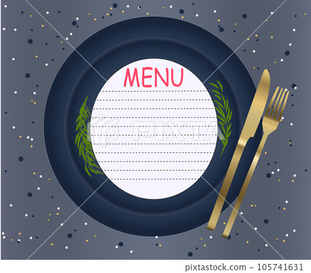 vector empty menu template for bakery, cafe vector empty menu template for bakery, cafe 105741631