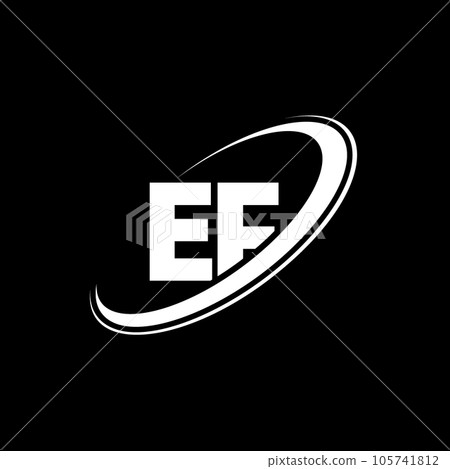EF E F letter logo design. Initial letter EF...-插圖素材 [105741812] - PIXTA圖庫