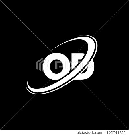 OD O D letter logo design. Initial letter OD linked circle uppercase monogram logo red and blue. OD logo, O D design. od, o d 105741821