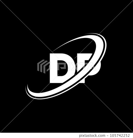 DP D P letter logo design. Initial letter DP linked circle uppercase monogram logo red and blue. DP logo, D P design. dp, d p, D&P 105742252