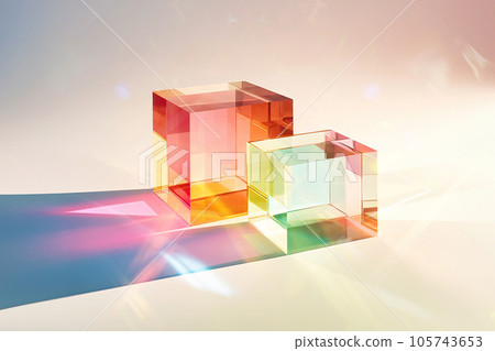 Abstract composition made of different illuminating cubes. Digitally rendered illustration. Technology, business, future, web3, metaverse design concept. Virtual reality, new digital worlds Abstract composition made of different illuminating cubes. Digitally rendered illustration. Technology, business, future, web3, metaverse design concept. Virtual reality, new digital worlds 105743653