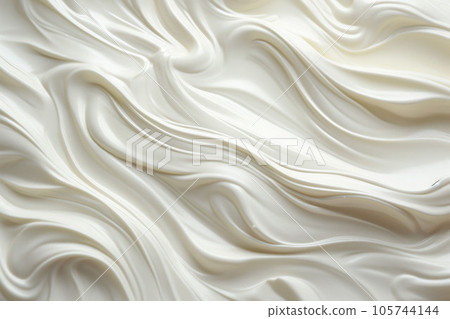Whirling milk cream. Splashing milk texture. AI generated 105744144