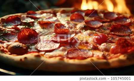 Pepperoni pizza 105745001