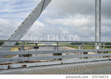 Chain of Rocks Canal Bridge near Granite City, Illinois 105746678