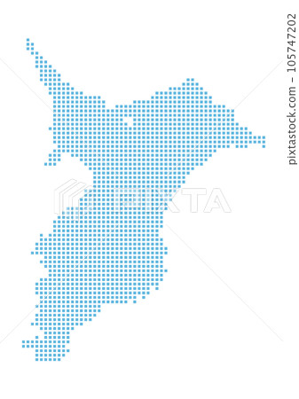 用點繪製的千葉縣地圖 105747202