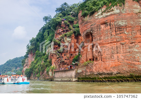 Leshan Giant Buddha - Nine-Turn Plank Road - (Leshan City, China) 105747362