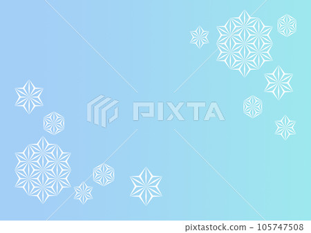 Japanese pattern background hemp leaf Japanese pattern background hemp leaf 105747508