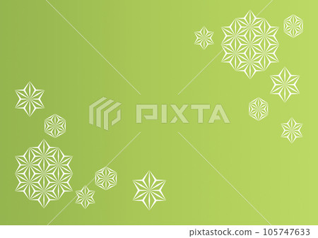 Japanese pattern background hemp leaf Japanese pattern background hemp leaf 105747633