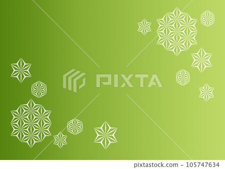 Japanese pattern background hemp leaf Japanese pattern background hemp leaf 105747634