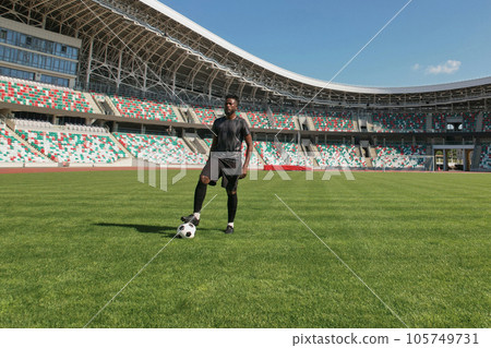 afro american ball player in the stadium afro american ball player in the stadium 105749731