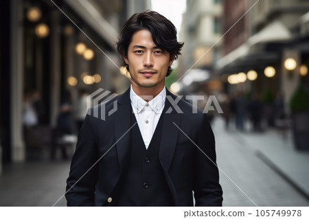 辦公區的日本男性商務人士“AI生成圖像” 105749978