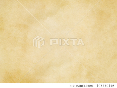 Close Up detail of old paper texture background, Beige paper vintage with watercolor stain 105750156