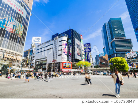 Shibuya scramble intersection 105750847