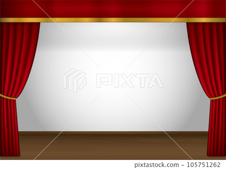 綠色的窗簾 105751262