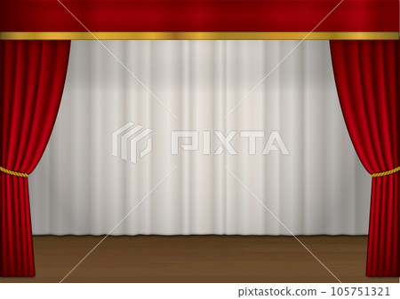 Red curtain stage 105751321