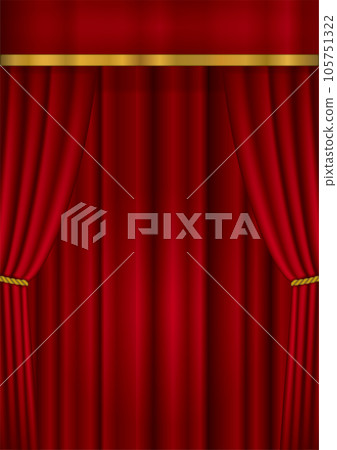 Red curtain stage 105751322