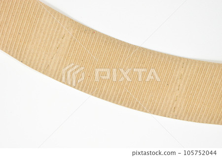 closeup brown paper cardboard texture on white background 105752044