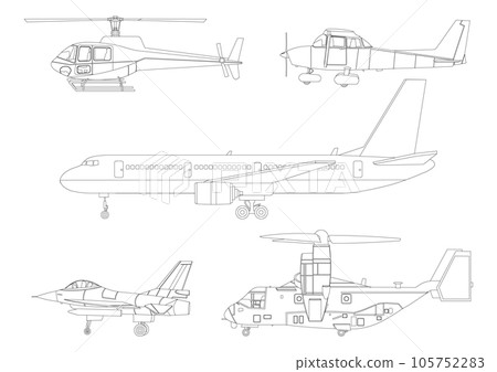 各類飛機線圖 105752283