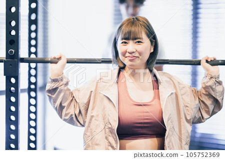 A woman who started a new life and started going to the gym A woman who started a new life and started going to the gym 105752369