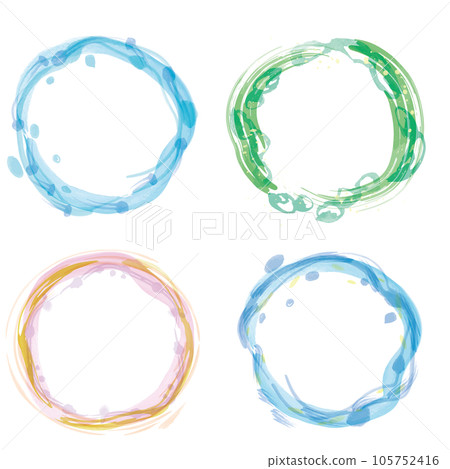 Frame like watercolor style water flow 105752416