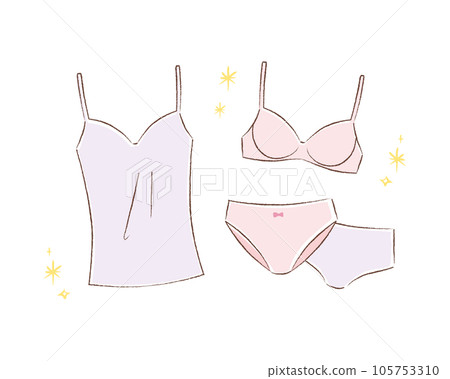 Clean underwear set night bra/bra/camisole 105753310