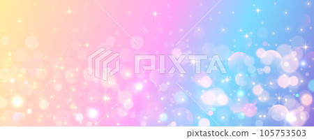 Rainbow Unicorn Fantasy Background With Pastel Glitter And Bokeh  Backgrounds