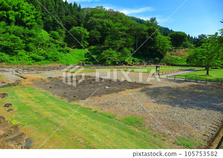 [Fukui Prefecture] Ichijodani Asakura clan ruins in fine weather (Asakura residence ruins) 105753582