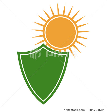 Icon uv protect, shield anti ultraviolet light sun spf uv Icon uv protect, shield anti ultraviolet light sun spf uv 105753604