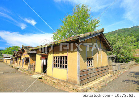 [Fukui Prefecture] Ichijodani Asakura clan ruins in fine weather (restoration townscape) 105753623