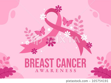 Breast Cancer Awareness Month Vector Illustration of Diverse Women with Pink Support Ribbon for Healthcare Campaign Solidarity Background Templates Breast Cancer Awareness Month Vector Illustration of Diverse Women with Pink Support Ribbon for Healthcare Campaign Solidarity Background Templates 105754191