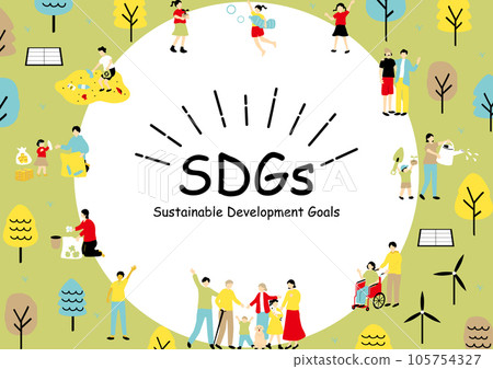 SDGs Sustainable Society Material Collection 105754327